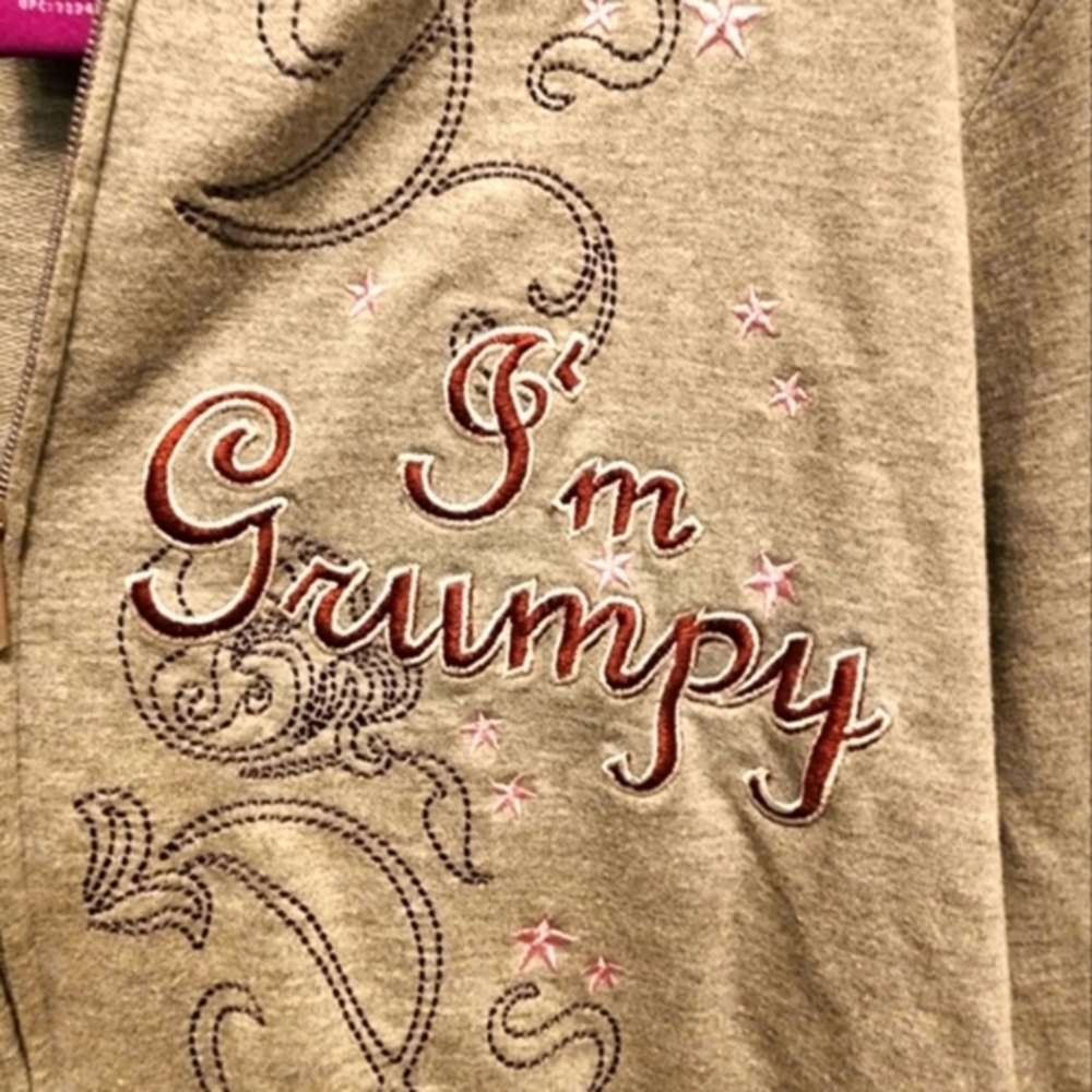 DISNEY Grumpy Hoodie‎ Size 1X (16W) - Picture 3 of 5